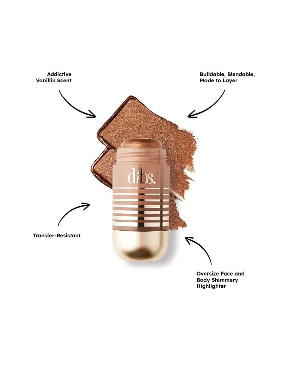 Dibs Beauty Status Stick Highlighter - dibs usa - Status Stick - New Component - High Road Highlight - Wylde Grey