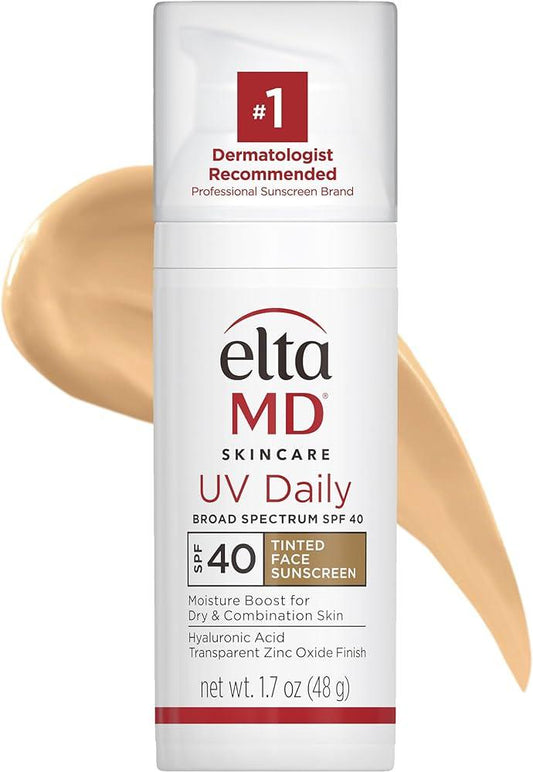 EltaMD UV Daily SPF 40 Tinted Face Sunscreen Moisturizer, Lightweight Tinted Sunscreen - Wylde Grey