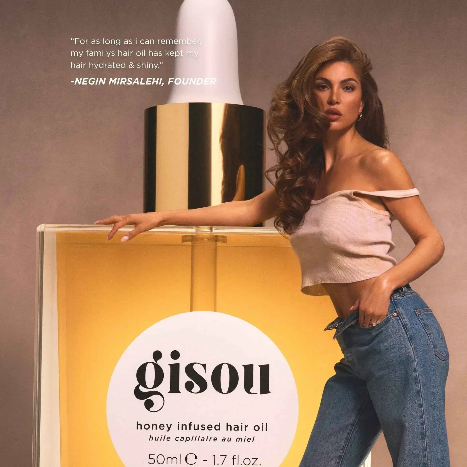 Gisou Honey Infused Hair Oil - Gisou EU - Honey Infused - 50ml - Wylde Grey