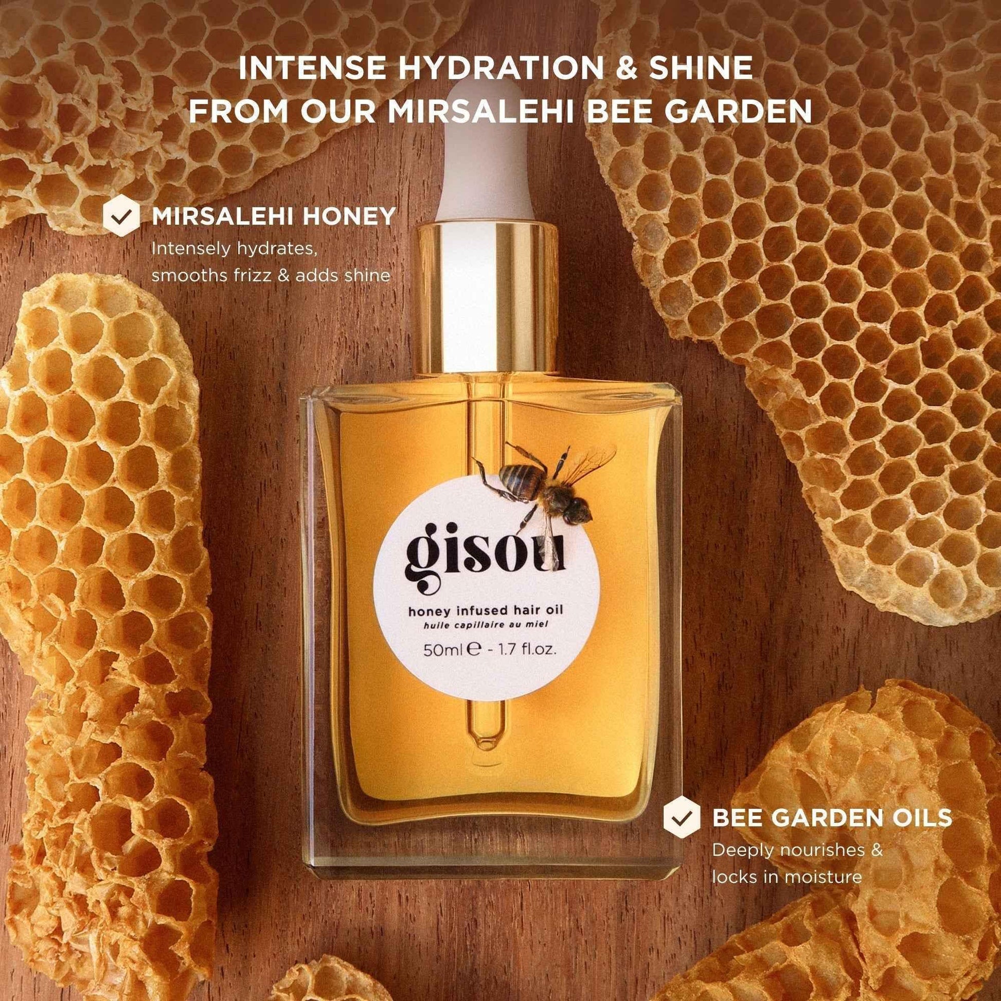 Gisou Honey Infused Hair Oil - Gisou EU - Honey Infused - 50ml - Wylde Grey