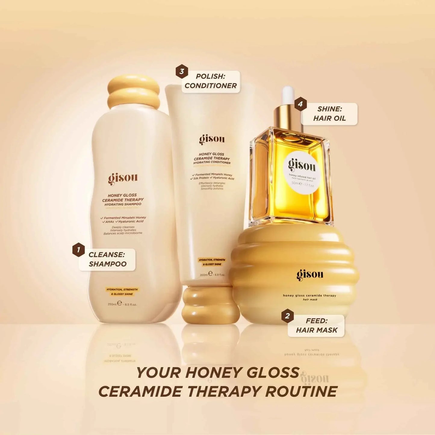 Gisou Honey Infused Hair Oil - Gisou EU - Honey Infused - 50ml - Wylde Grey