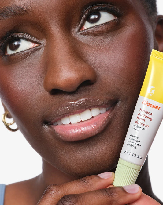 banana pudding | Mariama wears Banana Pudding Balm Dotcom. | Mariama wears Banana Pudding Balm Dotcom.