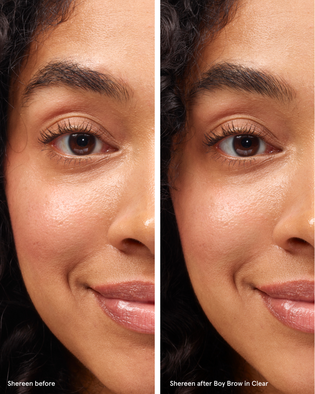 clear | Shereen wears Boy Brow in Clear. | Shereen wears Boy Brow in Clear.