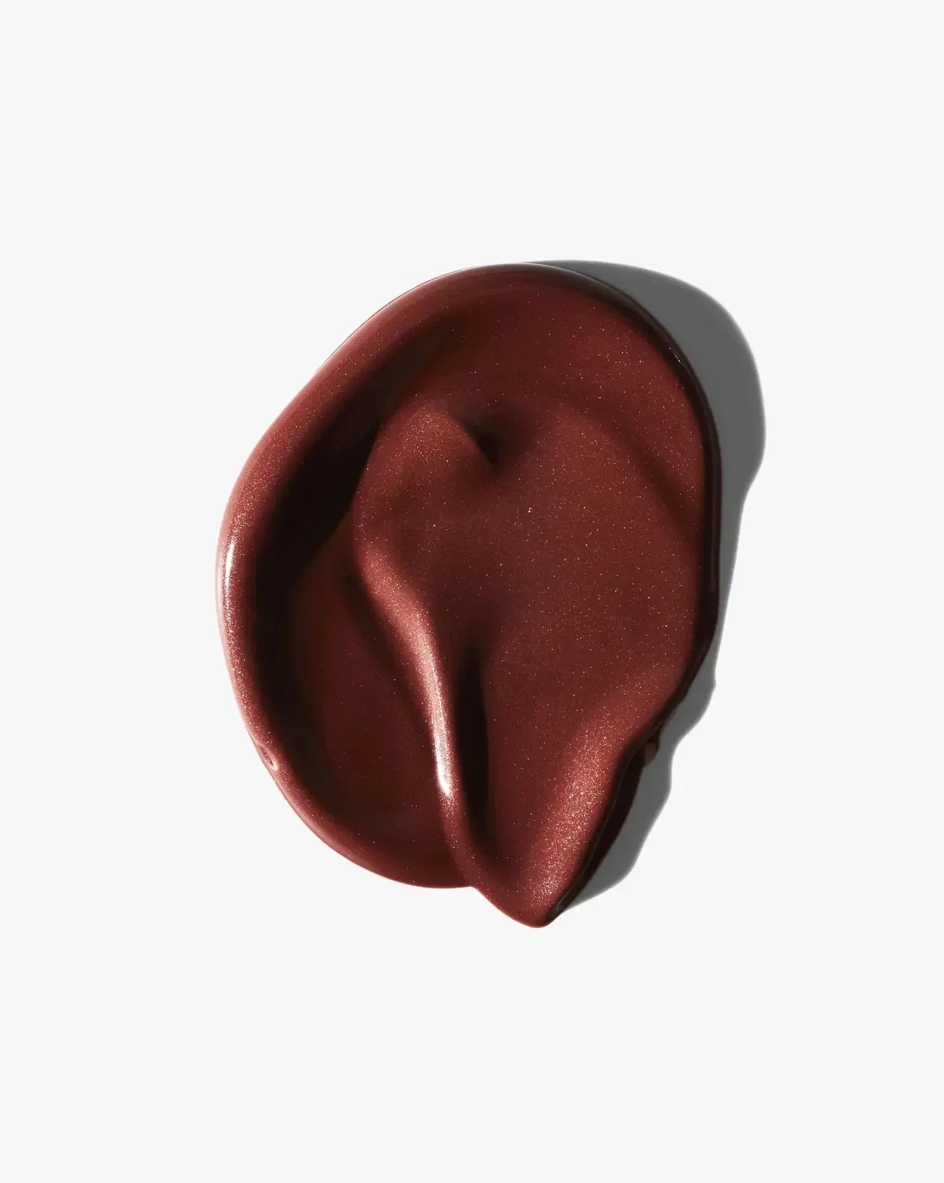 Rich burgundy cream blush swatch with a dewy, luxurious finish on white background