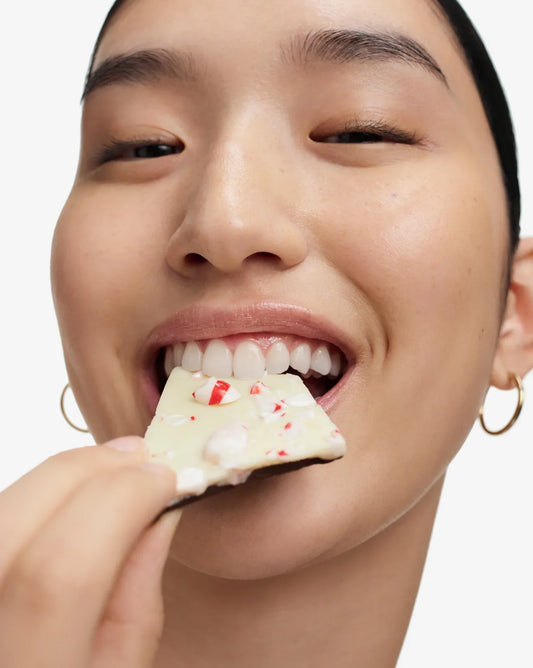 peppermint bark | Tian wears Peppermint Bark Balm Dotcom. | Tian wears Peppermint Bark Balm Dotcom.
