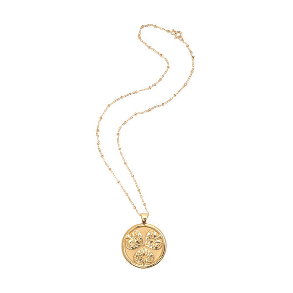 JOY Coin Pendant Necklace - Wylde Grey