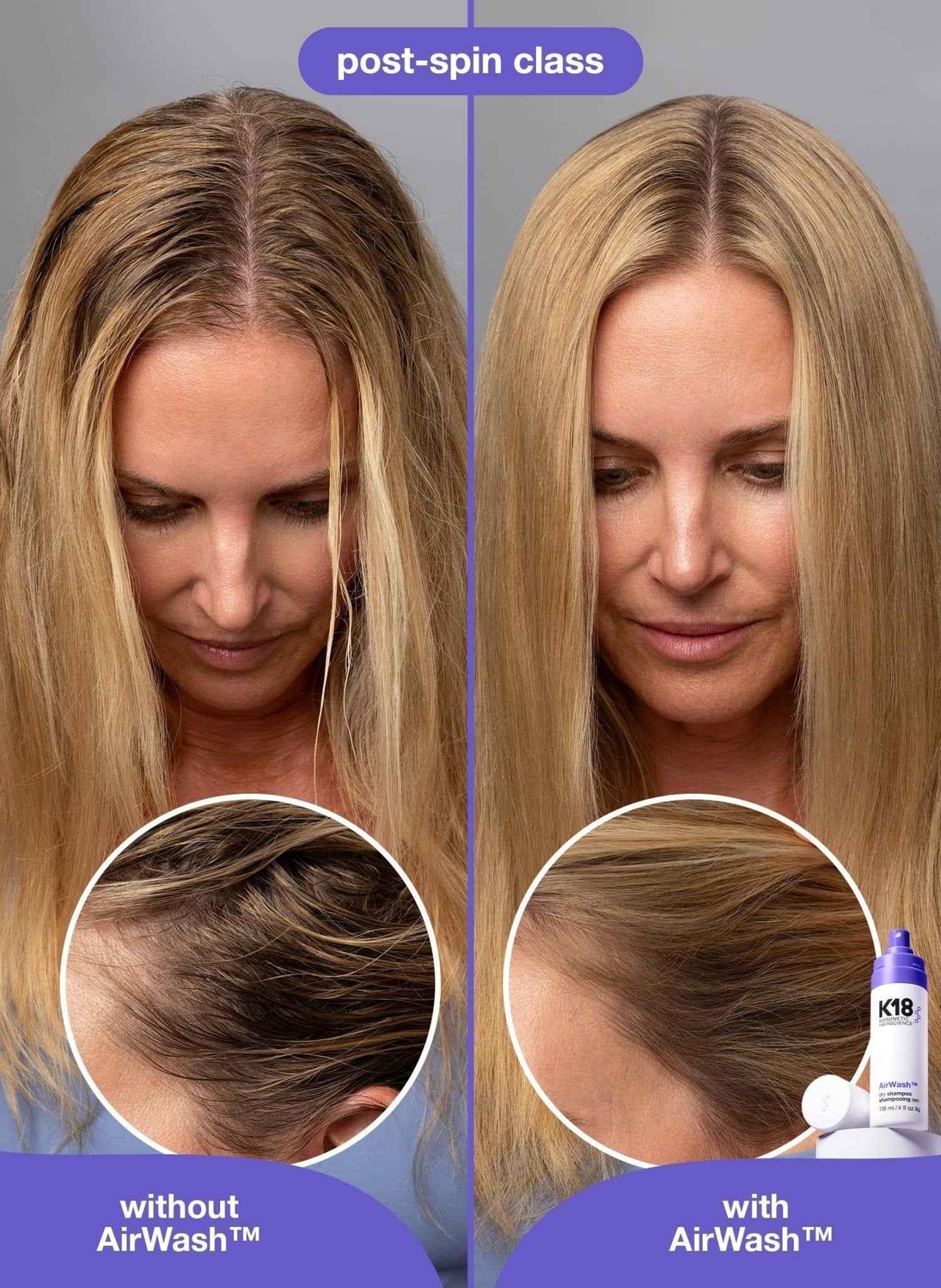 K18 AirWash™ dry shampoo 4oz - K18Hair - Shampoo - 4 oz - Wylde Grey