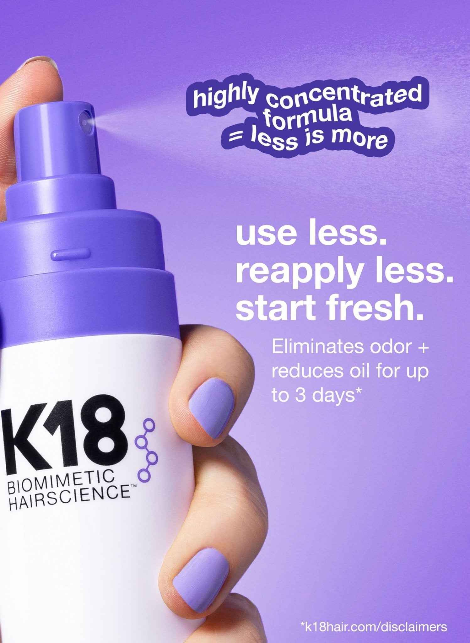 K18 AirWash™ dry shampoo 4oz