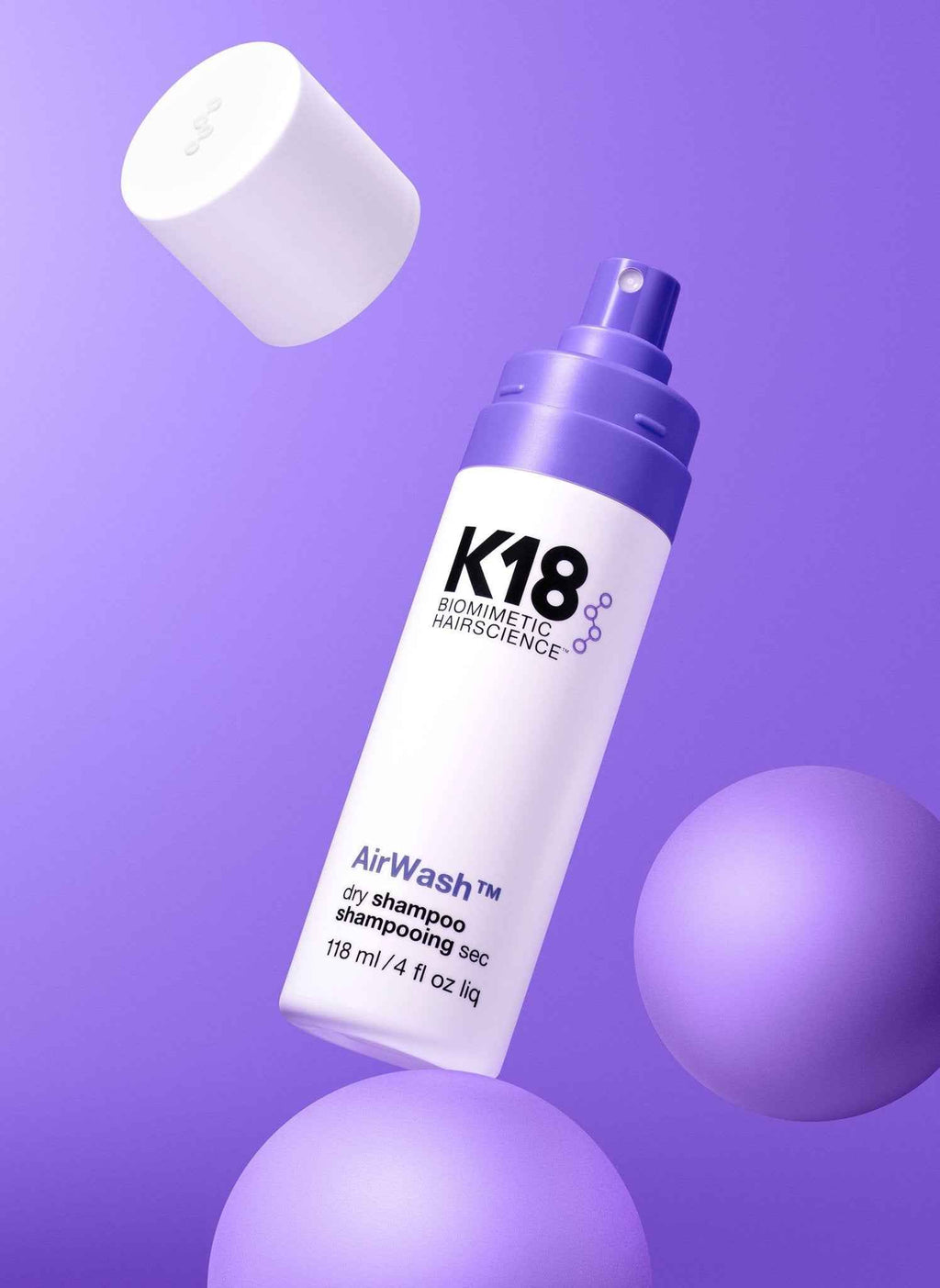 K18 AirWash™ dry shampoo 4oz
