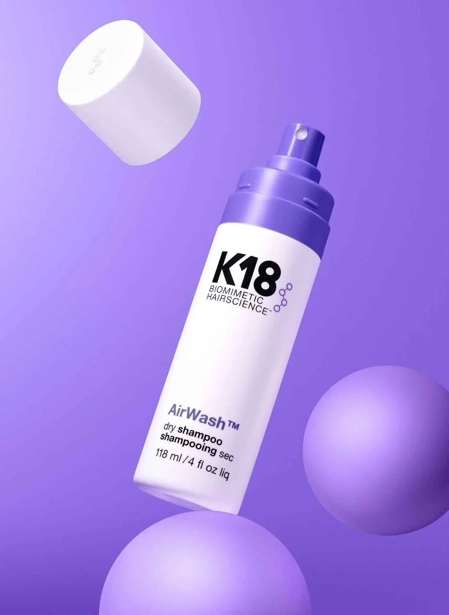 K18 AirWash™ dry shampoo 4oz - K18Hair - Shampoo - 4 oz - Wylde Grey