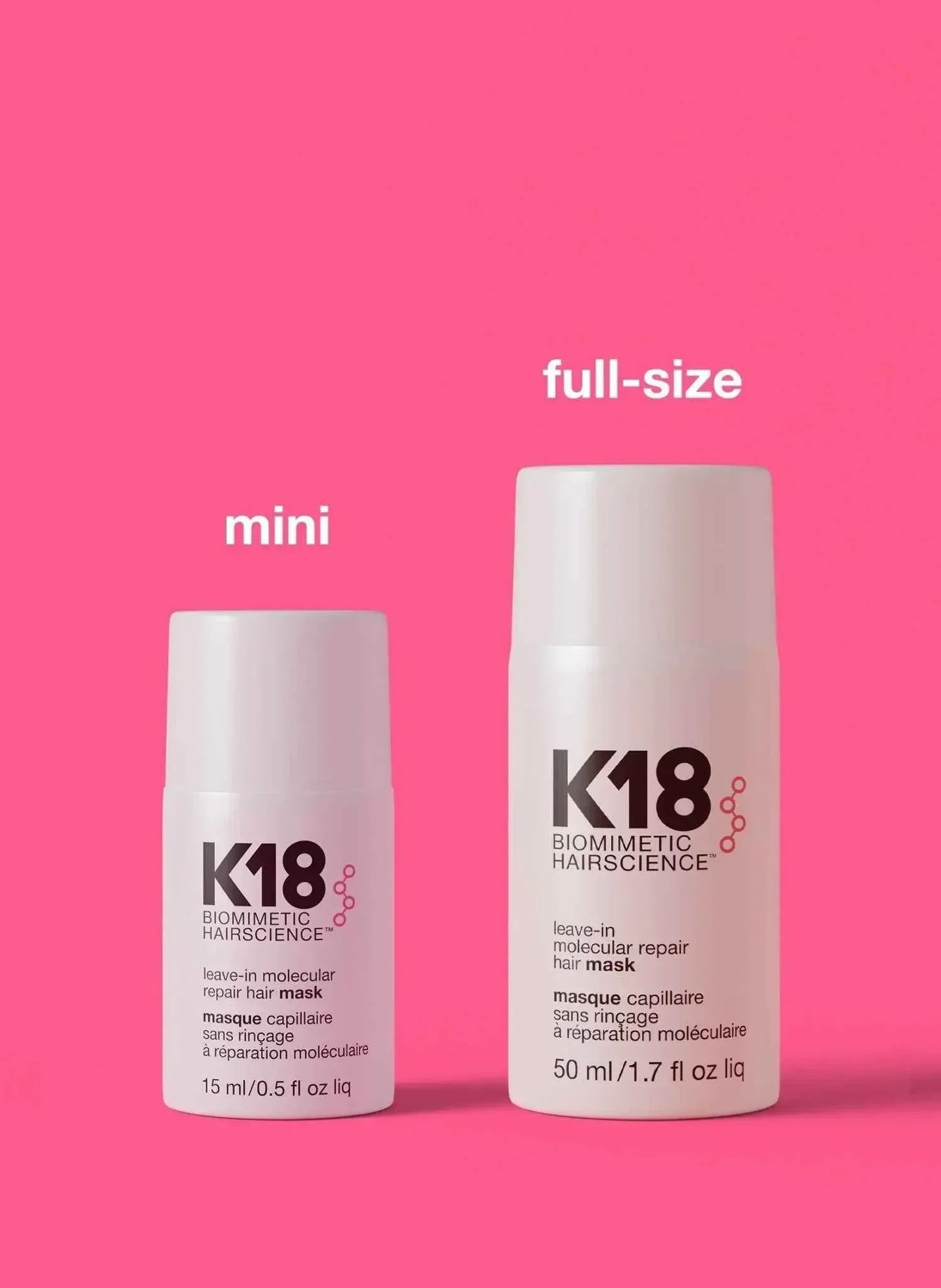 K18 Full-Size Leave-In Molecular Repair Hair Mask 50mL - K18Hair - Hair Treatment - 50 mL - Wylde Grey