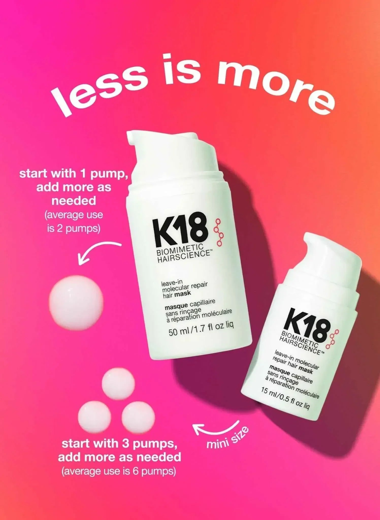 K18 Full-Size Leave-In Molecular Repair Hair Mask 50mL - K18Hair - Hair Treatment - 50 mL - Wylde Grey