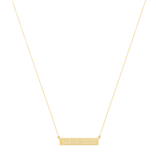 Leigh ID Name Necklace - Wylde Grey