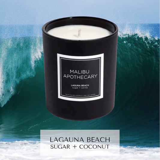 Malibu Apothecary Matte Black Laguna Beach Candle - Wylde Grey