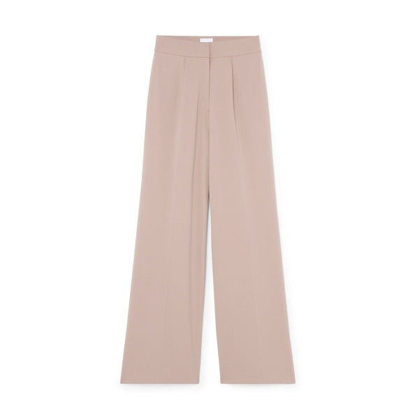 Katie-Marie Wide-Leg Pleated Pants - Wylde Grey