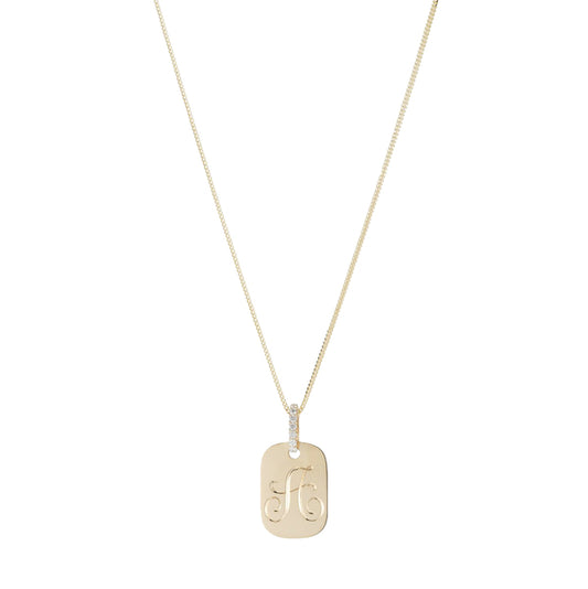 Orion Pavé Charm Necklace - Wylde Grey