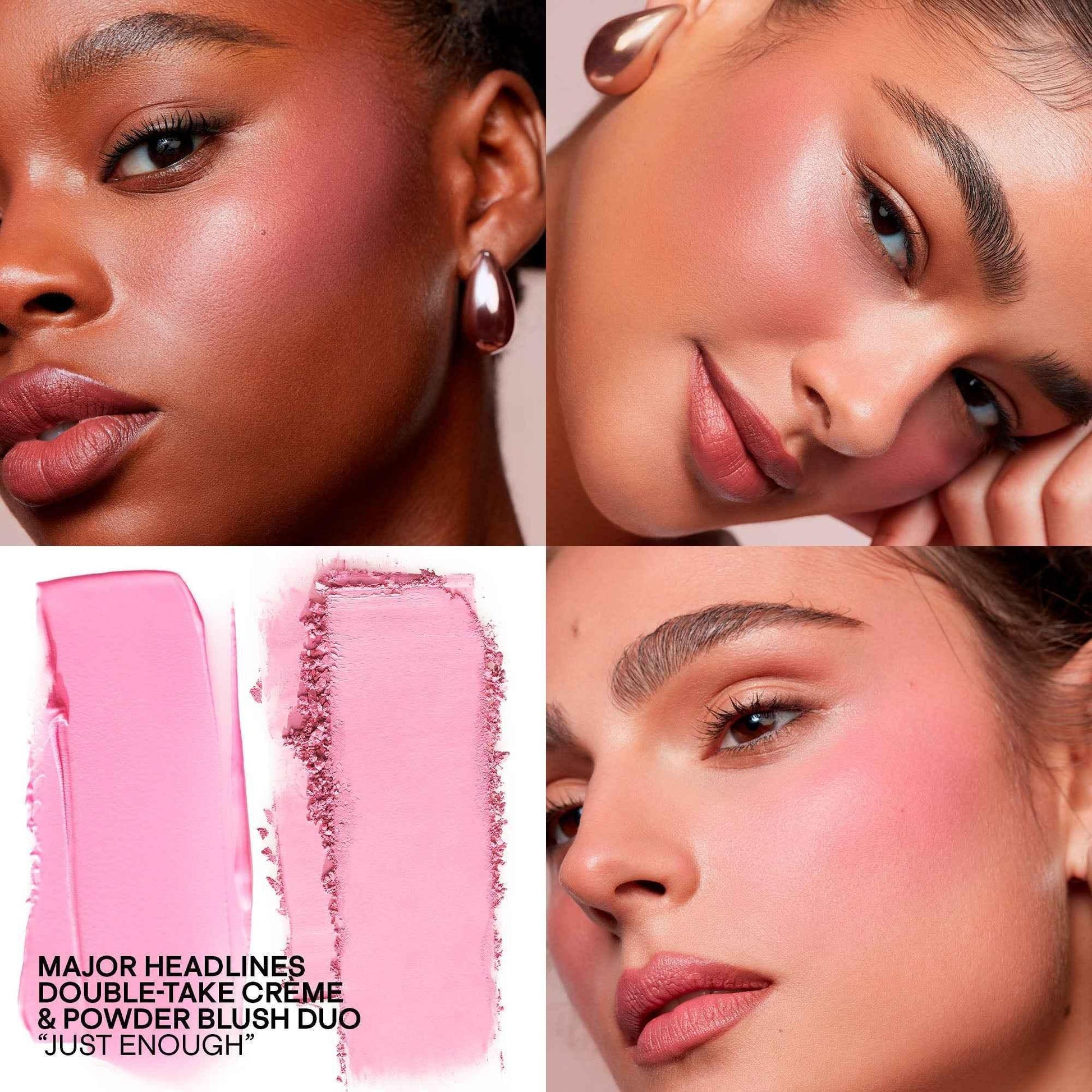Patrick Ta Major Headlines Double-Take Crème & Powder Blush Duo - Patrick Ta - Face Makeup - She Left Me On Red (Warm Vivid Red) - Wylde Grey