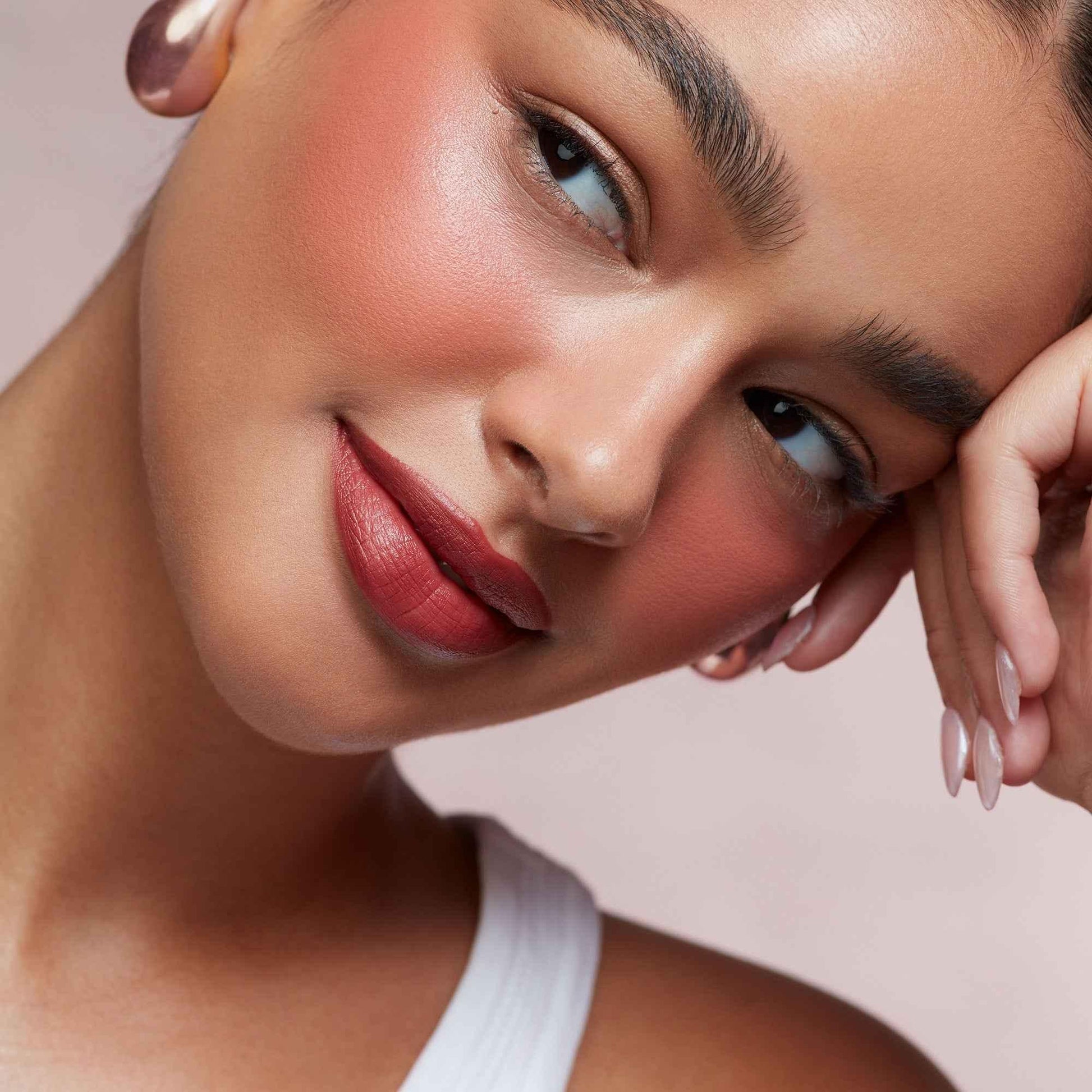 Patrick Ta Major Headlines Double-Take Crème & Powder Blush Duo - Patrick Ta - Face Makeup - She Left Me On Red (Warm Vivid Red) - Wylde Grey