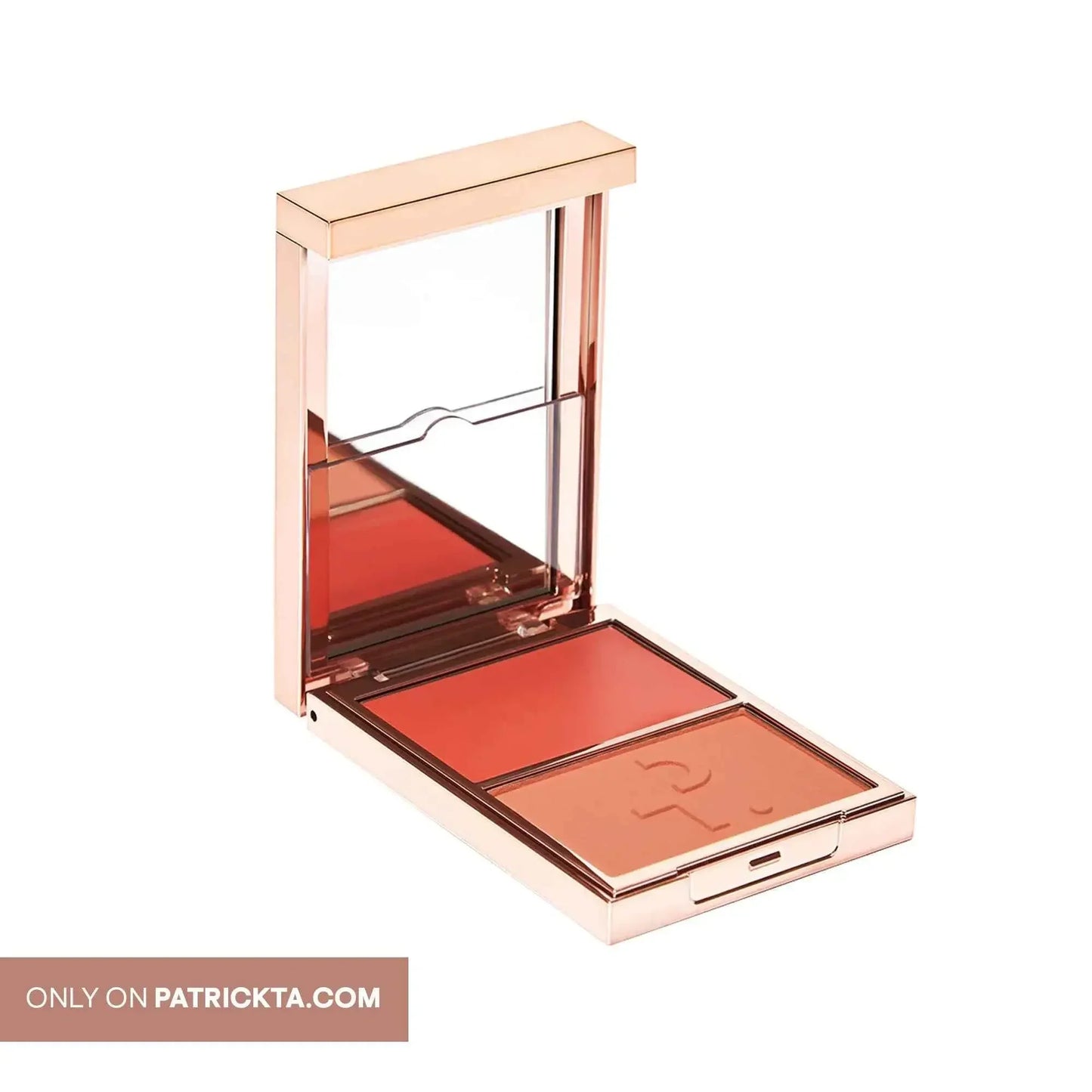 Patrick Ta Major Headlines Double-Take Crème & Powder Blush Duo - Patrick Ta - Face Makeup - She Left Me On Red (Warm Vivid Red) - Wylde Grey