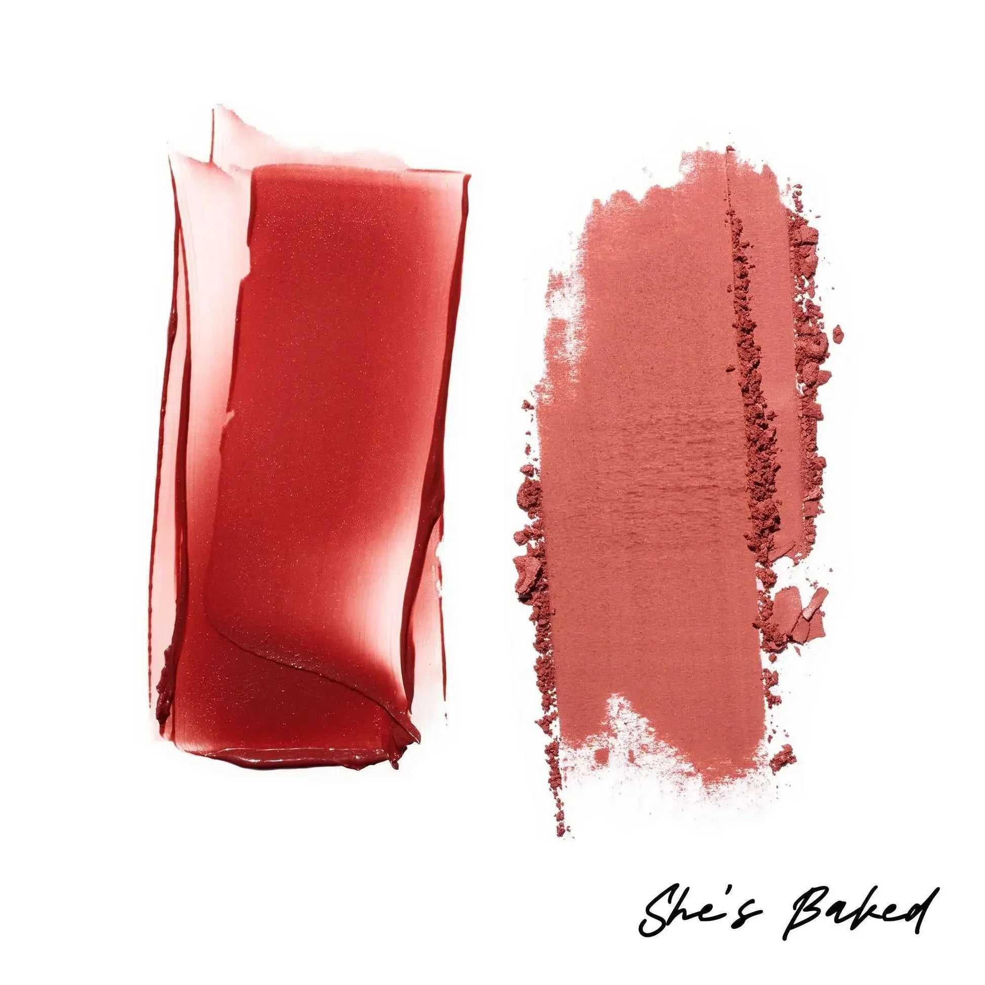 Patrick Ta Major Headlines Double-Take Crème & Powder Blush Duo - Patrick Ta - Face Makeup - She Left Me On Red (Warm Vivid Red) - Wylde Grey