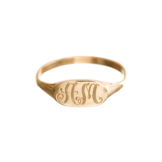 Petite Signet Ring - Wylde Grey