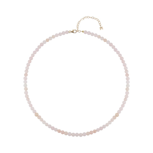 Rose Quartz Beaded Choker - Wylde Grey