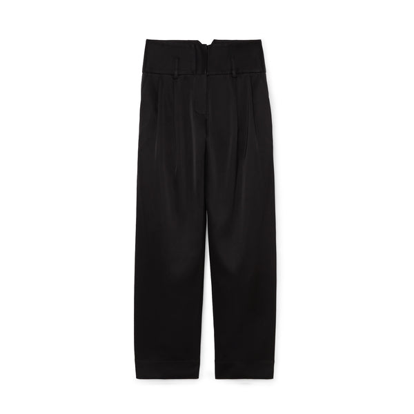 Satin Cinch Trousers - Wylde Grey