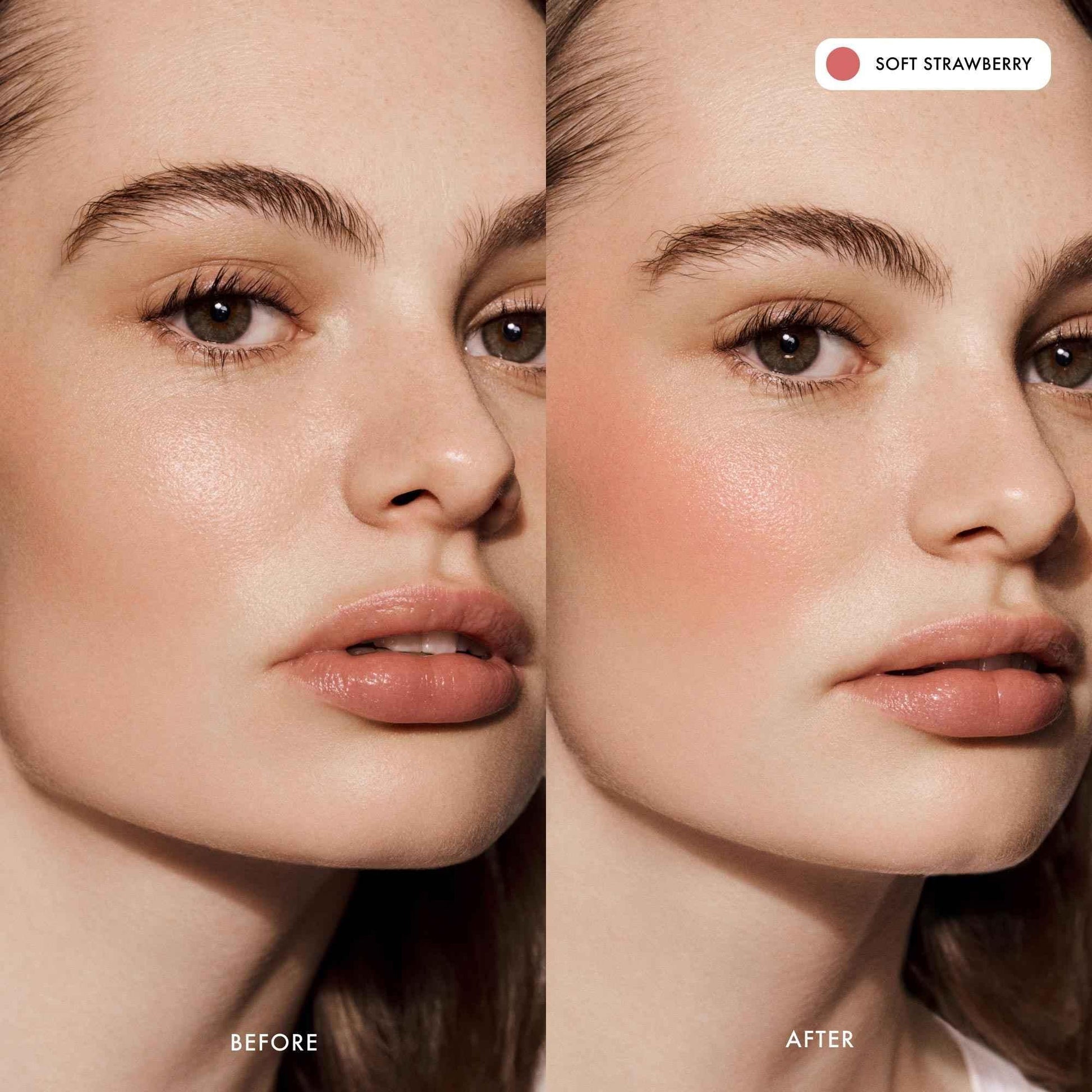 Summer Fridays Blush Butter Balm Hydrating Cream Blush with Peptides - Summer Fridays - Hybrid Makeup - Soft Strawberry - Wylde Grey