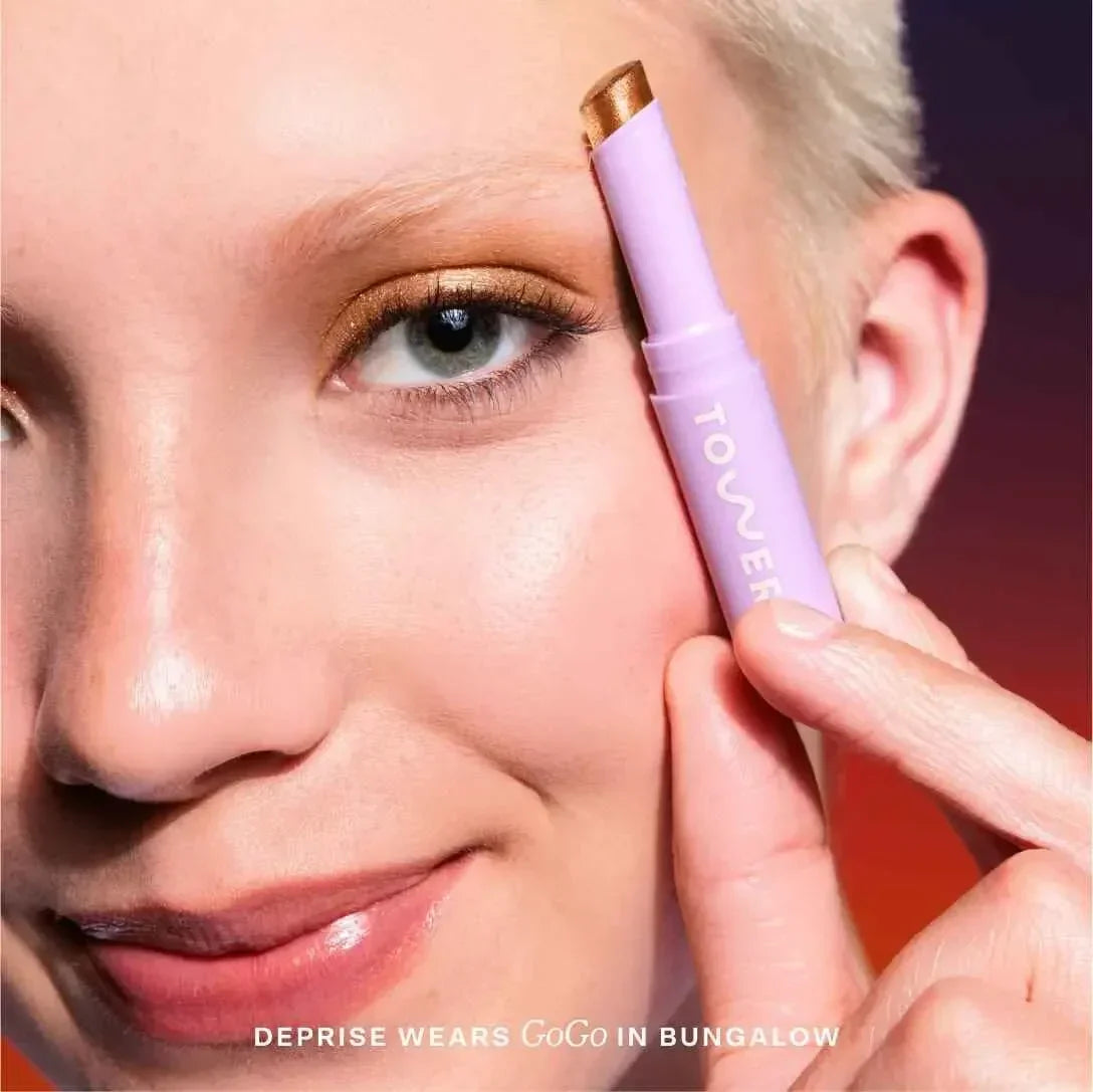 Tower 28 Beauty GoGo Cooling Shimmer Eyeshadow Stick - Tower 28 Beauty - Face Makeup - Roxy - Wylde Grey