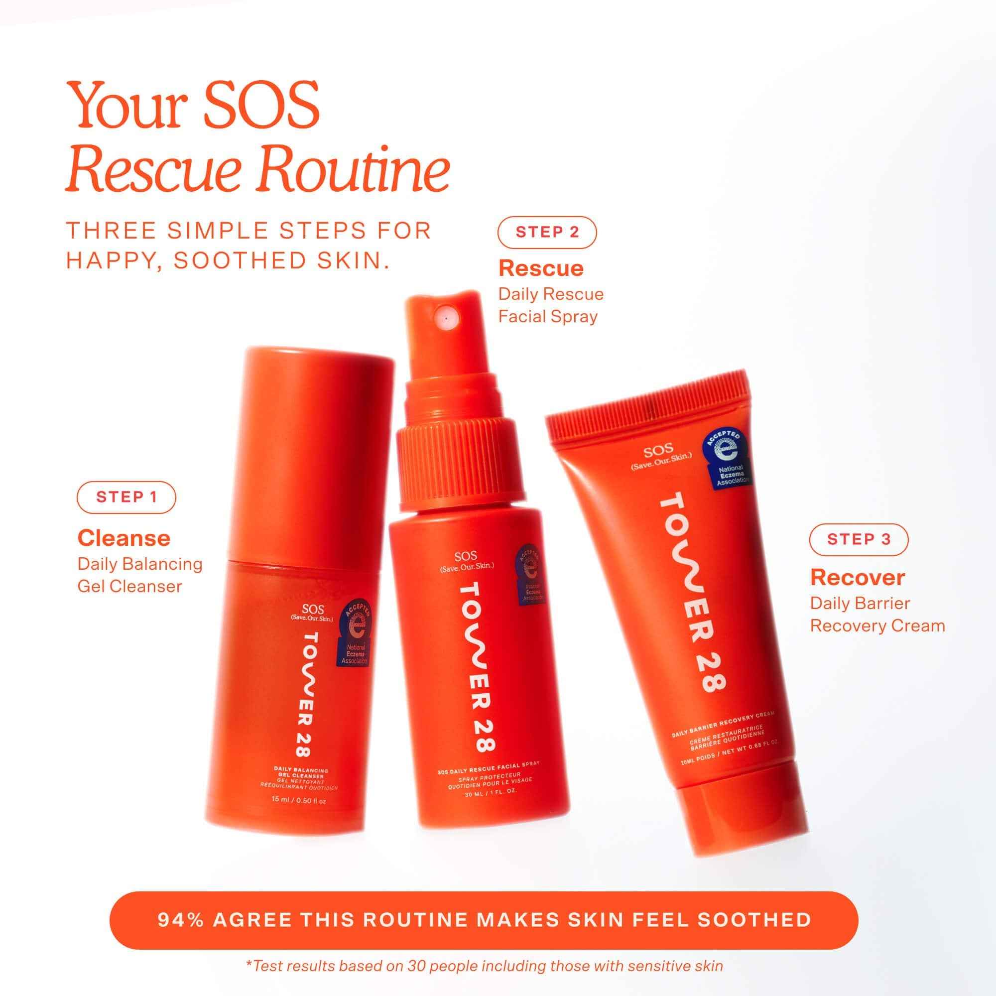 Tower 28 SOS 3-Step Skincare Set