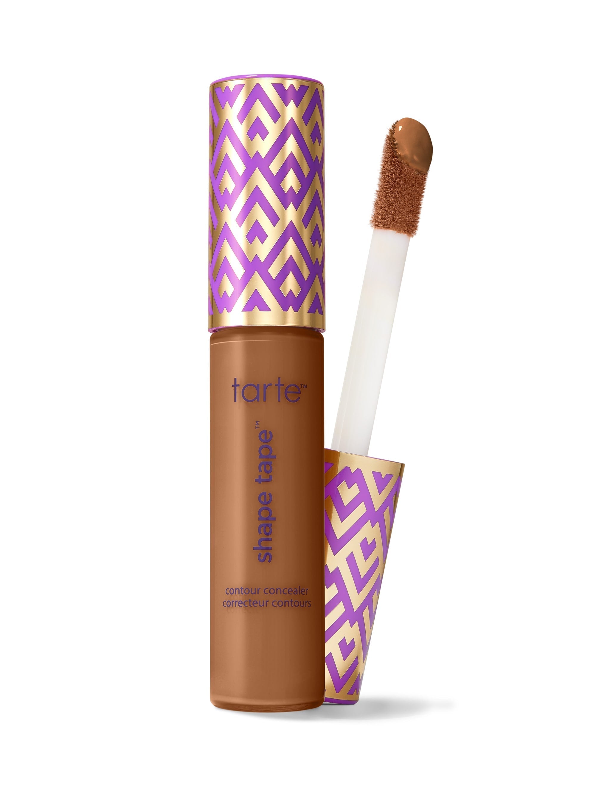 Tarte Shape Tape concealer with applicator on a white background