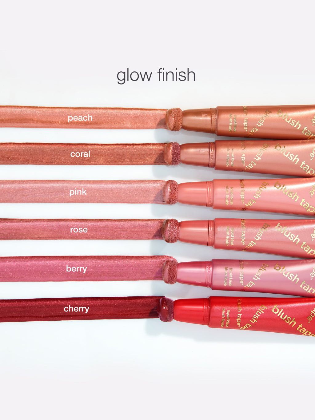 Set of blush tattoo pens with color options on a white background