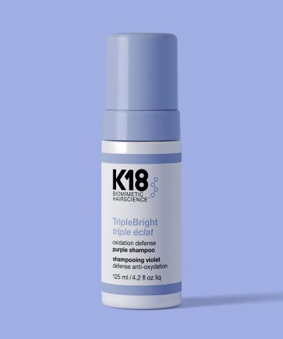 K18 TripleBright oxidation defense purple shampoo