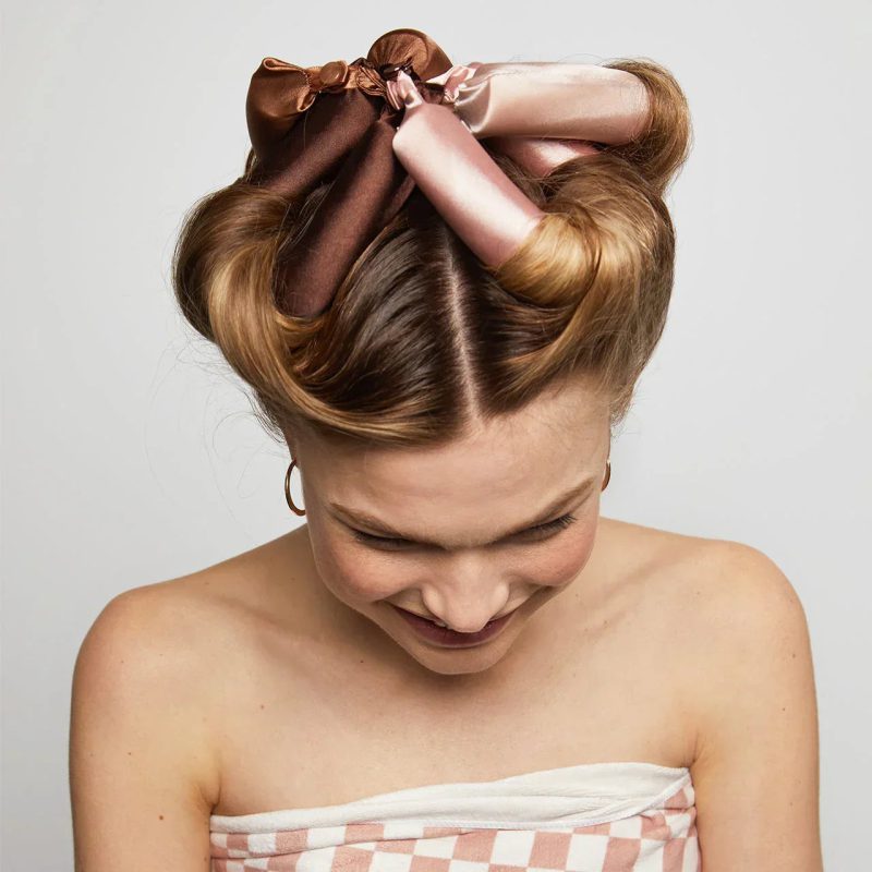 Kitsch Rosewood Jumbo Satin Flexi Rods 4pc Set