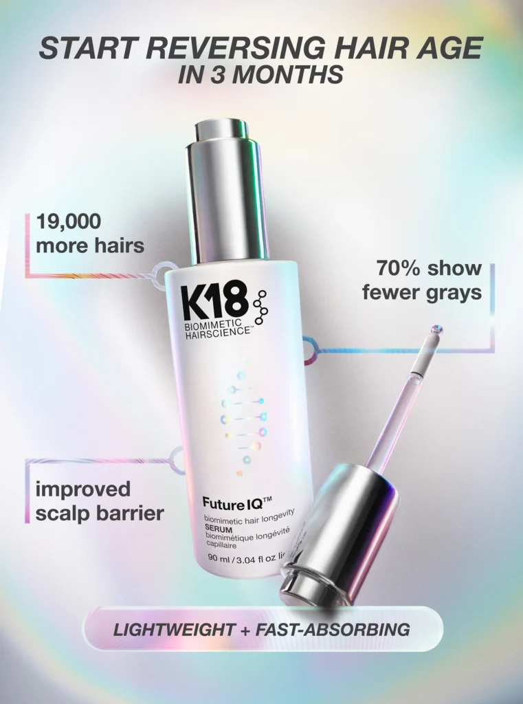 K18 Biomimetic Hairscience FutureIQ™ Hair Longevity Serum for Graying, Thinning, & Scalp Aging