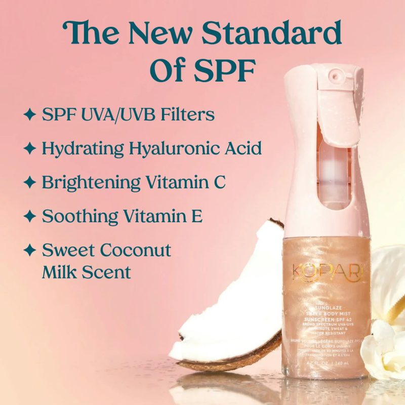 Sunglaze Sheer Body Mist Sunscreen SPF 42