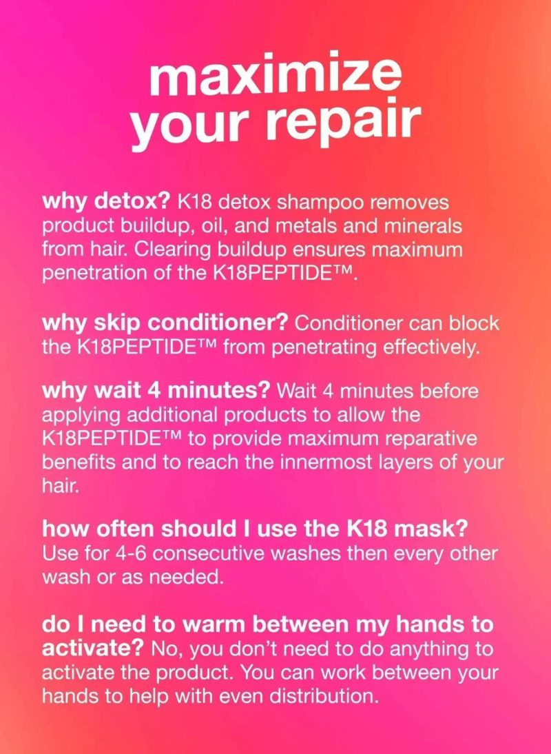 K18 Full-Size Leave-In Molecular Repair Hair Mask 50mL