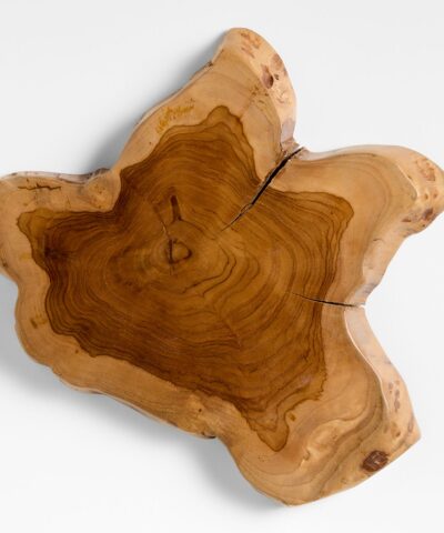 Teak Root Wedge Wood Serving Board
